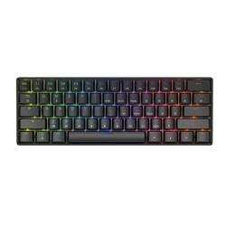 Clavier de jeu mécanique filaire RGB iCAN 60 % noir, commutateur rouge linéaire