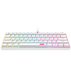 Clavier de jeu filaire arc-en-ciel iCAN CX23UL blanc, 61 touches