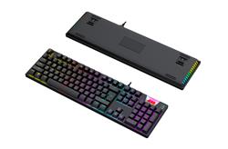 Clavier de jeu mécanique RGB iCAN MK1047 avec repose-poignet RGB, 104 touches