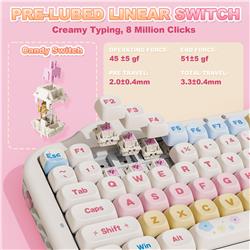 Clavier mécanique sans fil YUNZII C75 75%