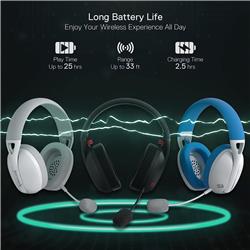 Casque de jeu Redragon H848, BT, 2,4G et filaire ultra-léger
