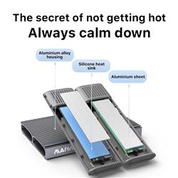 Maiwo K1202P2  NVMe and SATA M.2 SSD Enclosure(Open Box)