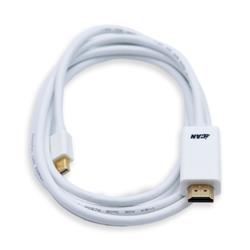 Câble iCAN Mini DisplayPort mâle vers HDMI mâle, plaqué or, 32 AWG, 6 pieds(Open Box)