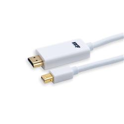Câble iCAN Mini DisplayPort mâle vers HDMI mâle, plaqué or, 32 AWG, 6 pieds(Open Box)