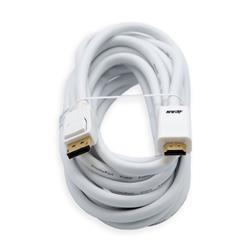 iCAN 28AWG 1080p DisplayPort to HDMI Cable, M/M, Gold Plated, 15FT, White