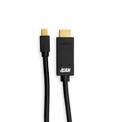 iCAN Mini DisplayPort  to HDMI 4K@30Hz, Gold Plated, 3FT, Black(Open Box)