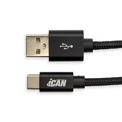 Câble iCAN USB 2.0 Type-A Mâle vers Type-C Mâle, 15W, 6,6 pieds(Open Box)