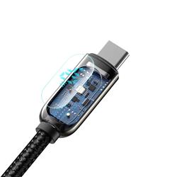Baseus Câble de données de charge rapide avec affichage USB A vers Type-C 5A 1m noir