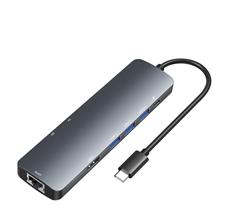 iCAN USB 3.0 8 in 1 Hub Grey