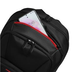 iCan - Sac à dos de jeu pour ordinateur portable 15,6", noir