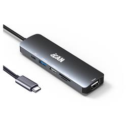 iCAN 6-in-1 USB-C Adaptor Hub with HDMI, PD 100W
