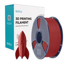 Filament PLA haute vitesse Sunlu 1,75 mm, 1 kg/bobine (rouge)