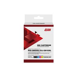 iCan Canon PGI-280XXL Black and CLI-281XXL Tri-color Ink Cartridge