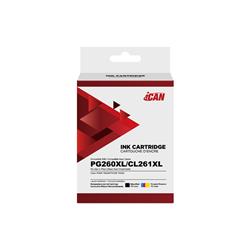 iCan Canon PG260XL Black and L261XL Tri-color Ink Cartridge