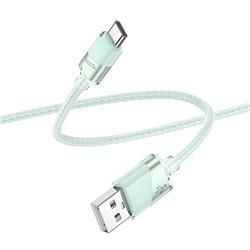 Hoco "U132 Beijing" câble de données de chargement USB Type-C, 1,2 m (4 pi), vert