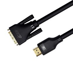 Câble iCAN HDMI vers DVI (DVI-D) double liaison, mâle vers mâle, 1,8 m(Open Box)