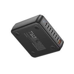 iCAN 170W 8-Port Smart Charging Station with 7 USB-C and 1 USB-A