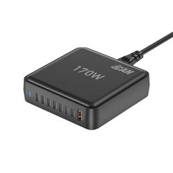 iCAN 170W 8-Port Smart Charging Station with 7 USB-C and 1 USB-A