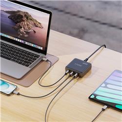 iCAN 170W 8-Port Smart Charging Station with 7 USB-C and 1 USB-A