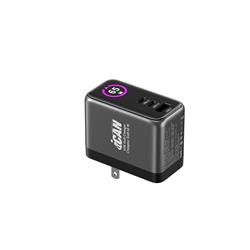 iCAN PD-133 65W 3-Port TFT GaN PD Wall Charger with 3.3ft 100W USB-C C