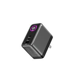 iCAN PD-133 65W 3-Port TFT GaN PD Wall Charger with 3.3ft 100W USB-C C