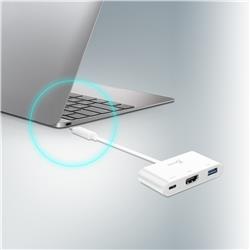 j5create USB Type-C vers HDMI et USB 3.0 avec livraison d'alimentation