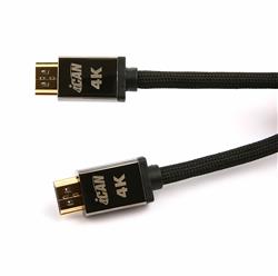 iCAN Premium HDMI 2.0 Cable, HDR, 18Gps, Nylon Braided, M/M, 5M, Black