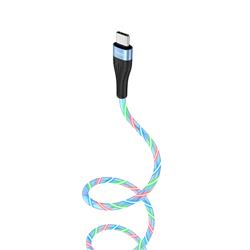 HOCO Câble USB vers Type-C «U85 Charming night», synchronisation des données de chargement, bleu