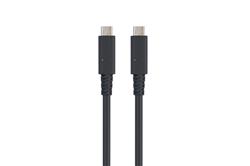 Câble 100 W iCAN Premium USB 4.0 Type C vers Type C, 40 Gbit/s, M/M, 2,6 pi, noir