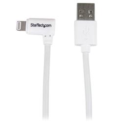 STARTECH 3 ft Angled Lightning to USB Cable - White