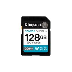Kingston Canvas Go Plus 128 Go SDXC UHS-I U3 V30 C10 - Carte SD(Open Box)