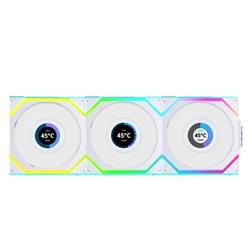 LIAN LI UNI FAN SL WIRELESS RGB LCD Blanc 3x 12cm Pack Ventilateur avec Contrôleur(Open Box)