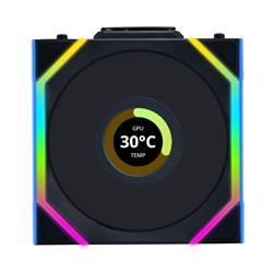 LIAN LI UNI FAN SL WIRELESS RGB LCD Couleur Noire Pack Unique 12cm Fan Pack sans Contrôleur