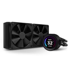 NZXT Kraken 240 Elite - Refroidisseur liquide AIO 240 mm avec écran et ventilateurs de radiateur (noir)