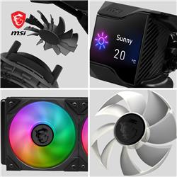 MSI MPG CORELIQUID D240 AIO Liquid CPU Cooler, 240mm Radiator(Open Box)
