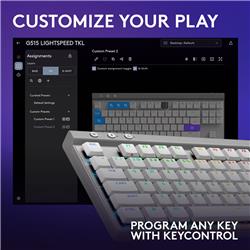Clavier de jeu sans fil LOGITECH G515 LIGHTSPEED TKL