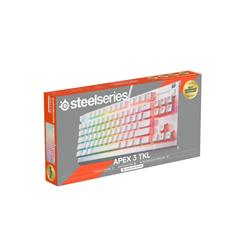 STEELSERIES Apex 3 TKL TKL (80 %) Clavier de jeu, Blanc
