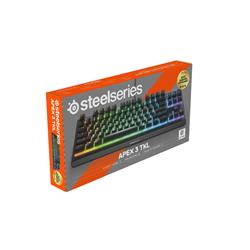 STEELSERIES Apex 3 TKL Tenkeyless (TKL, 80%) Clavier de jeu, Noir