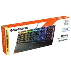 STEELSERIES Apex 5 Pleine grandeur Clavier de jeu, Noir