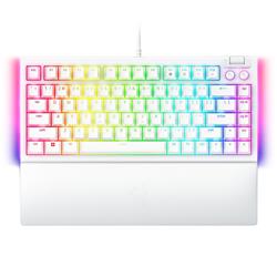 Clavier de jeu Razer BlackWidow V4 75 %, blanc (anglais), profil standard, commutateurs tactiles (RZ03-05001700-R3M1)