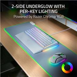 Clavier de jeu Razer BlackWidow V4 75 %, blanc (anglais), profil standard, commutateurs tactiles (RZ03-05001700-R3M1)
