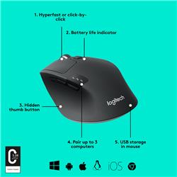 LOGITECH (M720 Triathlon) - Souris de jeu sans fil multipériphérique