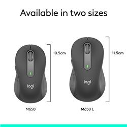 Souris sans fil LOGITECH CORE Signature M650 - Graphite (910-006250)(Open Box)