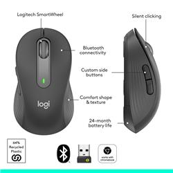 Souris sans fil LOGITECH CORE Signature M650 - Graphite (910-006250)(Open Box)