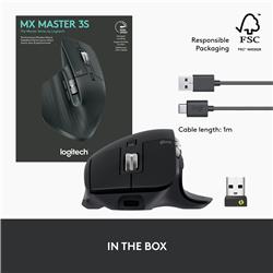 LOGITECH MX Master Droitier Souris ergonomique - black (910-006556)(Open Box)