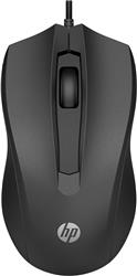 Souris filaire HP 100 - Capteur optique précis 1600 DPI - Connexion USB facile - Design ambidextre - Commande à 3 boutons et...