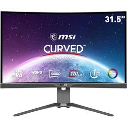 MSI MAG 31,5" WQHD incurvé Rapid VA 170 Hz 1 ms (GTG) Moniteur de jeu