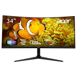 Acer Nitro 34" WQHD 3440x1440 Curved VA 120hz 1ms Gaming Monitor