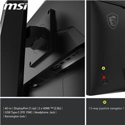 MSI MAG 274QPF 27 po 2560 x 1440 Rapid IPS 200 Hz de jeu Moniteur(Open Box)