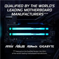 Kingston FURY Beast RGB 32GB (2x16GB) DDR5 6400MHz CL32 UDIMM